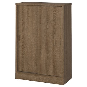 IKEA TONSTAD cabinet with sliding doors, 32 1/8x14 5/8x47 1/4 in Brown Stained Oak Veneer, Ikea Ireland | 6089XBLWS
