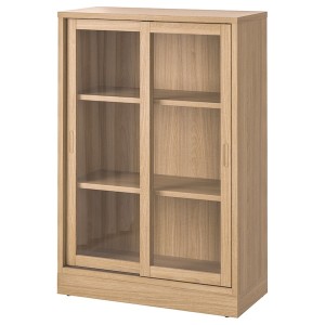 IKEA TONSTAD cabinet with sliding glass doors, 32 1/8x14 5/8x47 1/4 in Oak Veneer, Ikea Ireland | 7590VZMGR