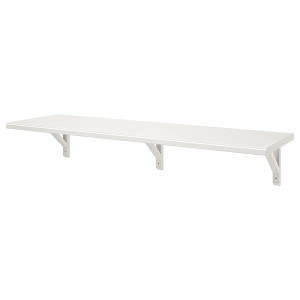 IKEA TRANHULT / SANDSHULT wall shelf, 47 1/4x11 3/4 in White Stained Aspen, Ikea Ireland | 2807XFSZR