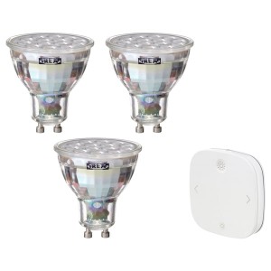 IKEA TRÅDFRI starter kit, smart/wireless dimmable white spectrum, GU10, Ikea Ireland | 9823XANLQ