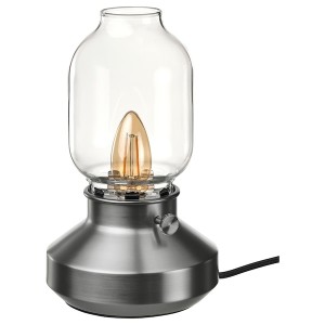 IKEA TÄRNABY table lamp with LED bulb, 10 in Dimmable Stainless Finish, Ikea Ireland | 9561PCWRU
