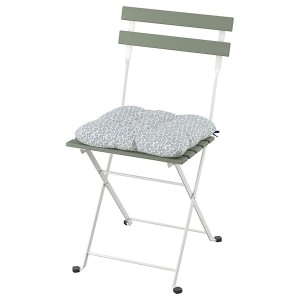 IKEA TÄRNÖ chair, outdoor, foldable White / Green / Klösan Blue, Ikea Ireland | 7342XNUOF