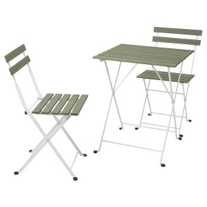 IKEA TÄRNÖ table+2 chairs, outdoor White / Green, Ikea Ireland | 1052TWAIS