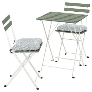 IKEA TÄRNÖ table+2 chairs, outdoor White / Green / Klösan Blue, Ikea Ireland | 7894XQELP