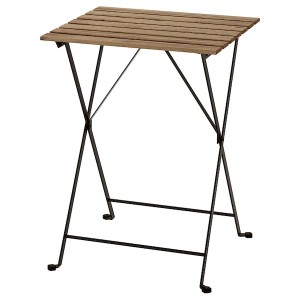 IKEA TÄRNÖ table, outdoor, black/light brown stained, 21 5/8x21 1/4 in, Ikea Ireland | 4170OGVDY