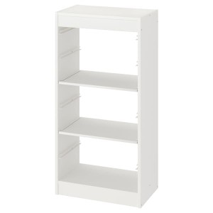 IKEA TROFAST storage combination with shelves, white, 18 1/8x11 3/4x37 in, Ikea Ireland | 5279TGMRQ