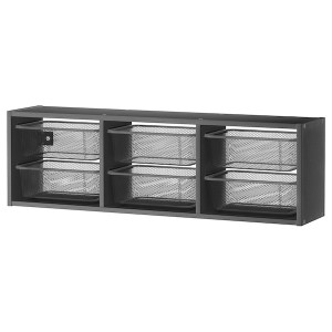 IKEA TROFAST wall storage, 39x8 ¼x11 ¾ in Gray / Dark Gray, Ikea Ireland | 6890AQMDF