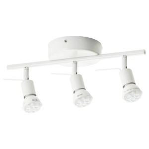 IKEA TROSS ceiling track, 3 spotlights, white, Ikea Ireland | 5419XUBWJ