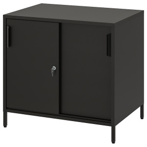 IKEA TROTTEN cabinet with sliding doors, 31 1/2x21 5/8x29 1/2 in Anthracite, Ikea Ireland | 3801FNVWE