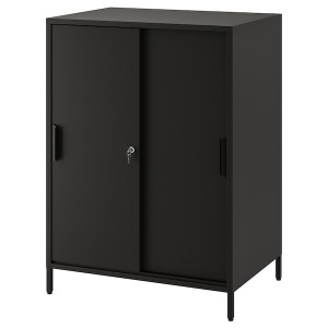 IKEA TROTTEN cabinet with sliding doors, 31 1/2x21 5/8x43 1/4 in Anthracite, Ikea Ireland | 8013AOHGY