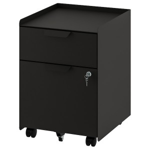 IKEA TROTTEN drawer unit w 2 drawers on casters Anthracite, Ikea Ireland | 9321AZCQR