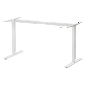 IKEA TROTTEN underframe sit/stand f table top, 47 1/4/63 in White, Ikea Ireland | 3017GZDLF