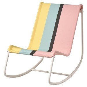IKEA TUMHOLMEN rocking chair, in/outdoor, white/multicolor, Ikea Ireland | 5279DTEFO