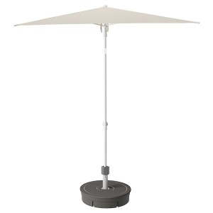 IKEA TVETÖ umbrella, gray-beige white/Grytö gray, 70 7/8 in, Ikea Ireland | 5176OPLDM