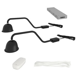 IKEA TVÄRDRAG / TRÅDFRI lighting kit Black, Ikea Ireland | 6735AKZTN