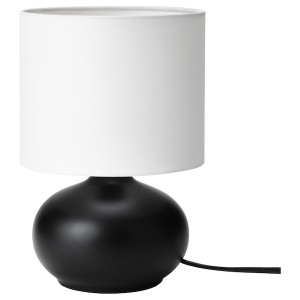 IKEA TVÄRFOT Table lamp, black, white, Ikea Ireland | 2875TDNMU