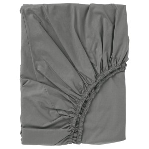 IKEA ULLVIDE fitted sheet, Twin Gray, Ikea Ireland | 7284STWPB