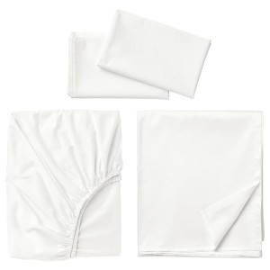 IKEA ULLVIDE sheet set, King White, Ikea Ireland | 2731XVEBM