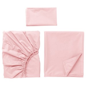 IKEA ULLVIDE sheet set, Twin Light Pink, Ikea Ireland | 7192LVRCK
