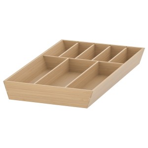 IKEA UPPDATERA flatware tray, 12x19 ½ in Light Bamboo, Ikea Ireland | 0975FQBTU