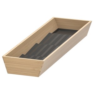 IKEA UPPDATERA tray with spice rack, 6x19 1/2 in Light Bamboo / Anthracite, Ikea Ireland | 1896UDYQM