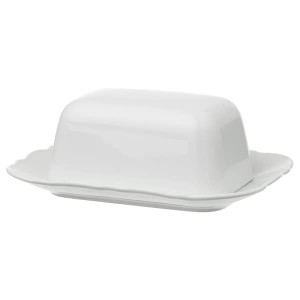 IKEA UPPLAGA butter dish, white, Ikea Ireland | 5129CYHTI
