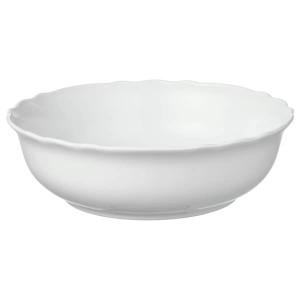 IKEA UPPLAGA serving bowl, white, 10 in, Ikea Ireland | 4928GMQYJ