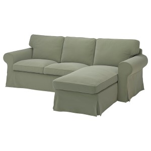 IKEA UPPLAND cover f 3-seat sofa w chaise lounge Hakebo Gray / Green, Ikea Ireland | 0874EQFSK