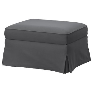 IKEA UPPLAND cover for ottoman with storage Hakebo Dark Gray, Ikea Ireland | 9370VJBXR