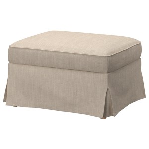 IKEA UPPLAND cover for ottoman with storage Hillared Beige, Ikea Ireland | 9781FMSLI