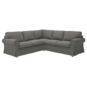 IKEA UPPLAND cover for sectional, 4-seat Hakebo Dark Gray, Ikea Ireland | 6803FAPKR