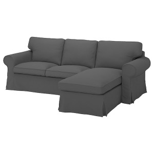 IKEA UPPLAND cover for sofa, with chaise Hallarp Gray, Ikea Ireland | 2801GFEAI