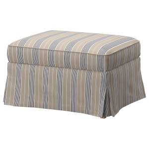 IKEA UPPLAND ottoman with storage Karlshov Beige / Multicolor, Ikea Ireland | 9168XMGTQ