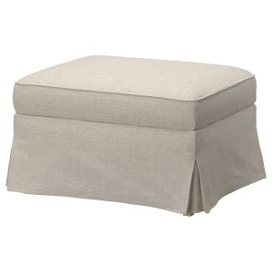 IKEA UPPLAND ottoman with storage Kilanda Light Beige, Ikea Ireland | 4608FCOEG