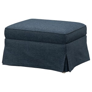 IKEA UPPLAND ottoman with storage Kilanda Dark Blue, Ikea Ireland | 3207YVJOS