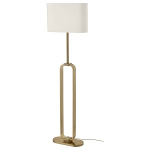 IKEA UPPVIND floor lamp, brass plated, 59 in White, Ikea Ireland | 6931TWZDA