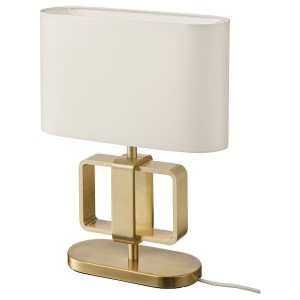 IKEA UPPVIND table lamp, brass plated, 19 in White, Ikea Ireland | 1834OFUEK