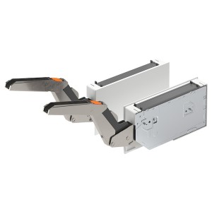 IKEA UTRUSTA hinge/push-open for horizontal door, white, 2 pack, Ikea Ireland | 4195QUSTP