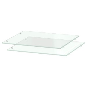 IKEA UTRUSTA shelf, 15x14 3/4 in, 2 pack Glass, Ikea Ireland | 6487HNKAP