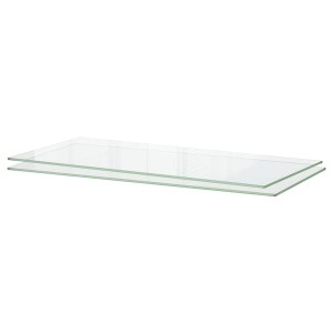 IKEA UTRUSTA shelf, 30x14 3/4 in, 2 pack Glass, Ikea Ireland | 2094PDKYN