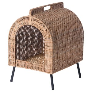 IKEA UTSÅDD cat house on legs, rattan, Ikea Ireland | 7158VDBJT