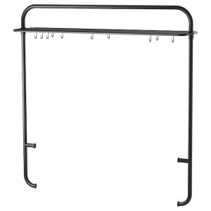 IKEA VADHOLMA rack for kitchen island, black, Ikea Ireland | 6413WXLZD