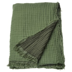 IKEA VALLKRASSING throw, 59x79 in Gray / Green, Ikea Ireland | 3715PDMEV