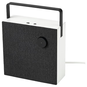IKEA VAPPEBY bluetooth speaker, 8x8 in White / Black, Ikea Ireland | 9370QULYO