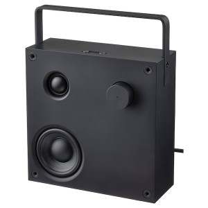 IKEA VAPPEBY bluetooth speaker/gen 3, 8x8 in Black, Ikea Ireland | 0579PDLWE
