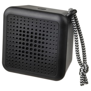 IKEA VAPPEBY portable bluetooth speaker, waterproof/black Black, Ikea Ireland | 7138WFSXM
