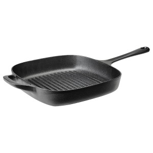IKEA VARDAGEN grill pan, cast iron, 11x11 in, Ikea Ireland | 9283EJOYN