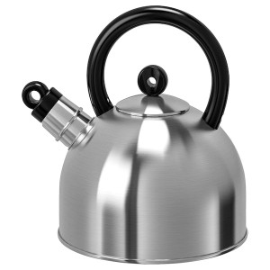 IKEA VATTENTÄT Kettle, stainless steel, black, Ikea Ireland | 8310VEPWF