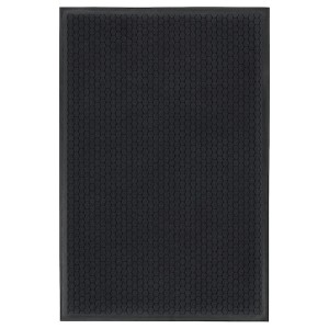 IKEA VATTENVERK door mat, dark gray, 3'3 inx4'11 in Indoor, Ikea Ireland | 7412SLZXT