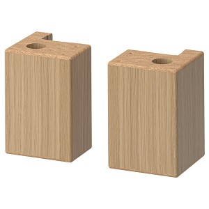 IKEA VEDHAMN corner leg, oak, 4 3/8 in, 2 pack, Ikea Ireland | 1974JAFRZ